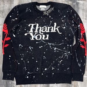 Mens “Thank You” Sweater from Urban Outfitters Size Medium